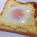 たなばたねずみ's cooksnap of when they made ❤スイートチリマヨ＆目玉トースト❤.