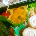 アリスママ★'s cooksnap of when they made 皮丸ごと！お弁当に冷凍かぼちゃの茶巾.