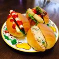 ＲＫまま's cooksnap of when they made 簡単☆ロールパンのハム＆チーズのサンド.