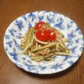 nanan0410's cooksnap of when they made 茗荷大葉トマトきゅうり即席ポン酢漬け.