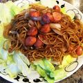 ぶ〜こ♡'s cooksnap of when they made 超簡単★ソーセージ焼きそば.