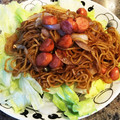 ぶ〜こ♡'s cooksnap of when they made 超簡単★ソーセージ焼きそば.