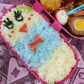 sunsunよっぴい's cooksnap of when they made ふなっしーキャラ弁デコ弁★詰めご飯ver.
