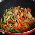 pinky-m's cooksnap of when they made 鶏肉ときゅうりとパプリカの甘酢炒め.