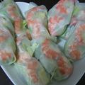 ロンコン's cooksnap of when they made 簡単ヘルシー☆えびとアボカドの生春巻き.