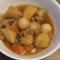 タクミンマン's cooksnap of when they made ひき肉とうずら卵の肉じゃが.