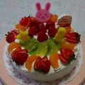 キョウ丸パンダ's cooksnap of when they made 誕生日に♪デコレーションケーキ☆彡.