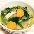 nozobo's cooksnap of when they made 簡単☆ベーコンとお野菜のコンソメスープ.