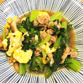 hakobetet's cooksnap of when they made 豚肉と小松菜と卵のオイスター炒め.