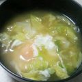 アバッチオ's cooksnap of when they made 絶品！キャベツと玉子の味噌汁.
