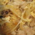 やすよしちゃん's cooksnap of when they made もやしと豚バラ肉の節約たまご丼ぶり.