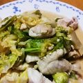 mickey1234's cooksnap of when they made 春キャベツと鶏胸肉のマヨポン炒め.