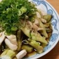 家族想い's cooksnap of when they made なすと鶏胸肉の簡単さっぱりサラダ.