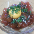 みゆー120's cooksnap of when they made 焼肉のたれを使った★まぐろユッケ★.