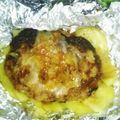 特効侍's cooksnap of when they made 肉汁があふれる★ホイル包み焼きハンバーグ.