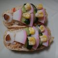 ＠ふるふる's cooksnap of when they made かまぼこいなり鯉のぼり.