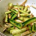 sashihi's cooksnap of when they made きゅうりとエリンギのごま和え、箸休めに。.