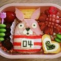 クックCHASDT☆'s cooksnap of when they made キャラ弁☆ウサビッチ☆キャラおかず♪.