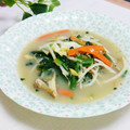 旦那は皿洗い's cooksnap of when they made 豚ともやしのとんこつ風鍋♪.