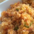 cicamama's cooksnap of when they made 簡単豚キムチチャーハン！.