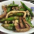 cloverbg56's cooksnap of when they made イカ（イカげそ）とアスパラのバター炒め♪.