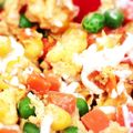 り課長's cooksnap of when they made 超簡単で節約☆ミックスマヨオム丼☆朝食に.