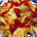 ayatake23's cooksnap of when they made 炊き込みオムライス.