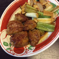 まぁーにゃ's cooksnap of when they made 豚コマで角煮風？照り焼き.