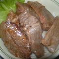 abumix's cooksnap of when they made ステーキ丼♫♬.