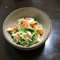 akane06's cooksnap of when they made 三つ葉とカニかまの辛子酢みそあえ.