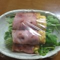 ciliegioA's cooksnap of when they made ✿生野菜のベーコンエッグ巻き✿.