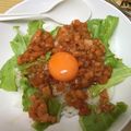 みーすけ1991's cooksnap of when they made ☺焼肉のたれで簡単♪サーモンユッケ丼☺.