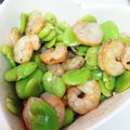 まゆぽよ●'s cooksnap of when they made えびとそら豆のアーリオオーリオ.