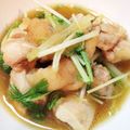 operao777's cooksnap of when they made 鶏肉と水菜のみぞれ煮☆.