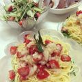 あどちょ's cooksnap of when they made 甘えびとトマトの冷製パスタ.