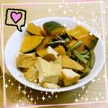 ワカメサラ太's cooksnap of when they made 【べた豆・茄子・南瓜・厚揚げ。お婆煮】.