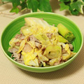 ぽっぽぺぺ's cooksnap of when they made 簡単さっぱり！豚ねぎキャベツのレモン炒め.