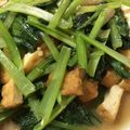 しばいぬちょこ's cooksnap of when they made 厚揚げと小松菜の味噌オイスターソース炒め.