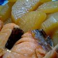 TOモカ's cooksnap of when they made フライパンでOK！ 鮭と大根の煮物.