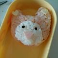みっちゃんままん◆'s cooksnap of when they made 簡単キャラ弁♥プリパラ♥くま のおにぎり.