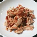 ＹＫＮ４．３'s cooksnap of when they made つまみにグ～(*^^)vささみの梅肉和え.