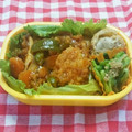 izuninko's cooksnap of when they made 弁当用にリメイク♪トリ唐揚げの酢豚風.