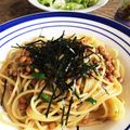 わかこた's cooksnap of when they made 一人ランチに・・納豆スパ～超簡単改正版☆.