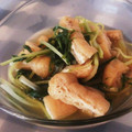 はなそらいろ's cooksnap of when they made 水菜とお揚げの柚子胡椒煮浸し.