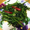 料理わ苦手's cooksnap of when they made 空心菜炒め.