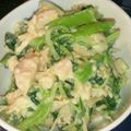 パグみぃ's cooksnap of when they made やわらか鶏胸肉と水菜・小松菜の和えもの.