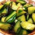 ユキぽっちん's cooksnap of when they made 乱切り胡瓜の胡麻油和え.