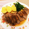 shizku522's cooksnap of when they made 父の日にも♪簡単絶品和風ステーキソース.