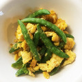 すずかぼちゃ's cooksnap of when they made 簡単♪絹さやの卵とじ.