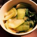kumimouse's cooksnap of when they made チンゲン菜の香味炒め.